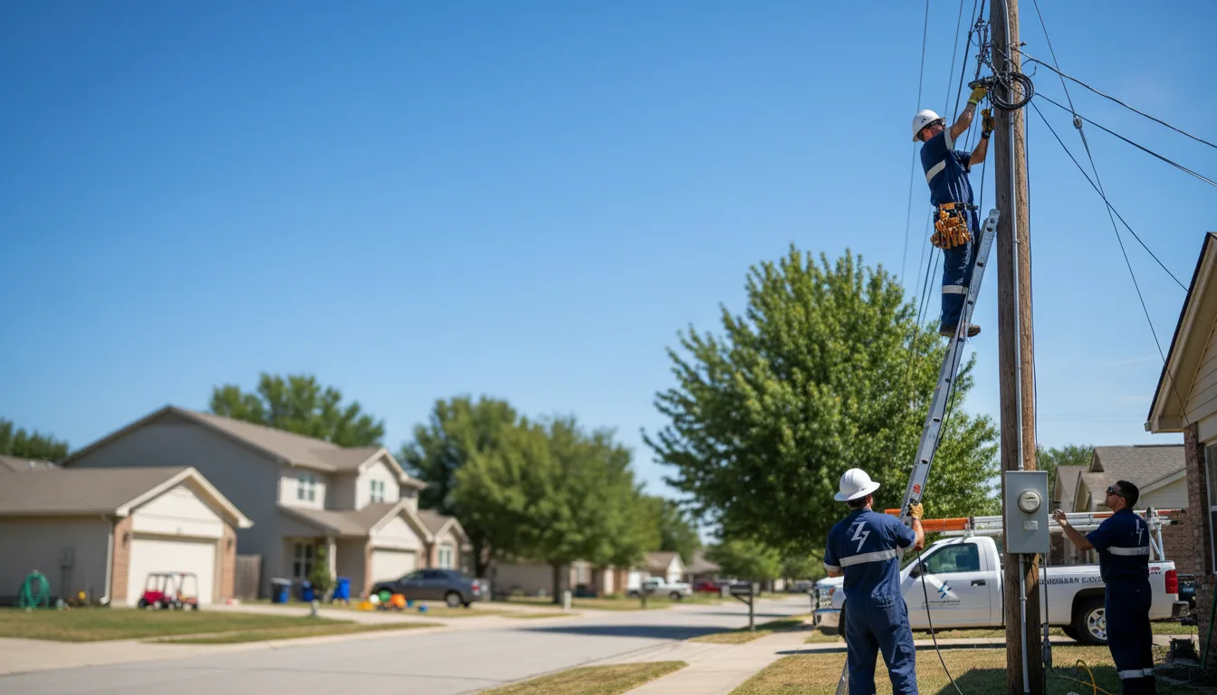 Residential electrician providing installation services in Stronghurst, IL